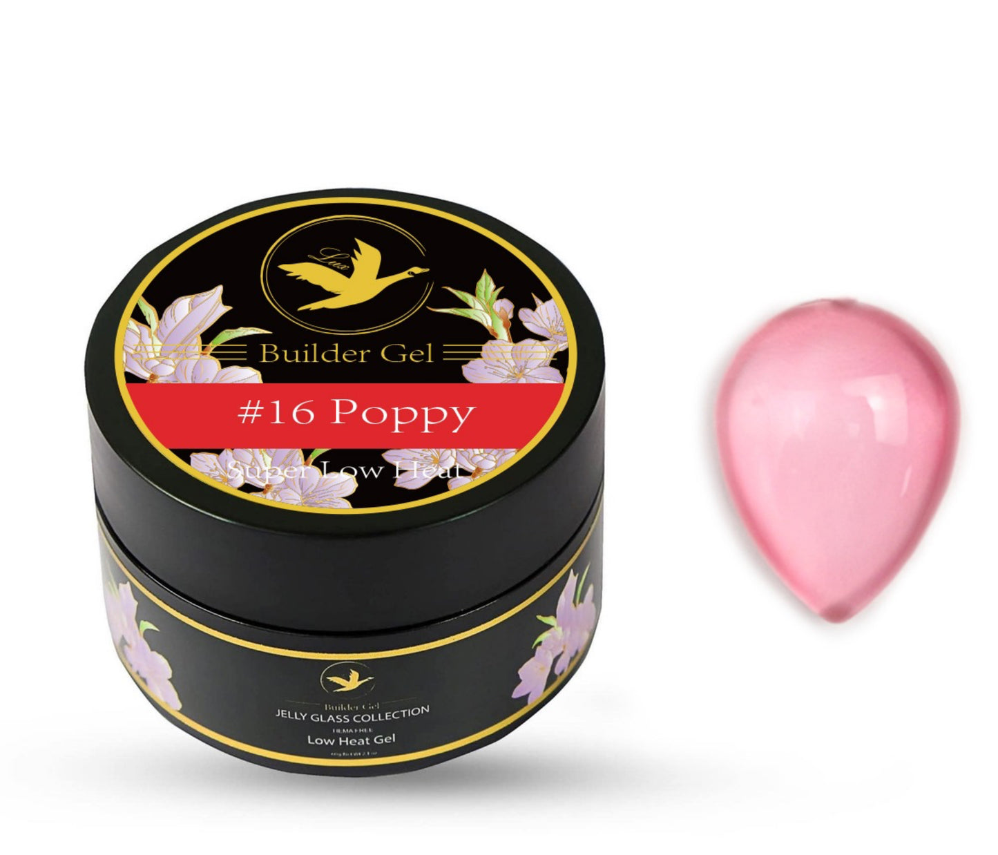 Jelly Glass Builder Gel – #16 Poppy