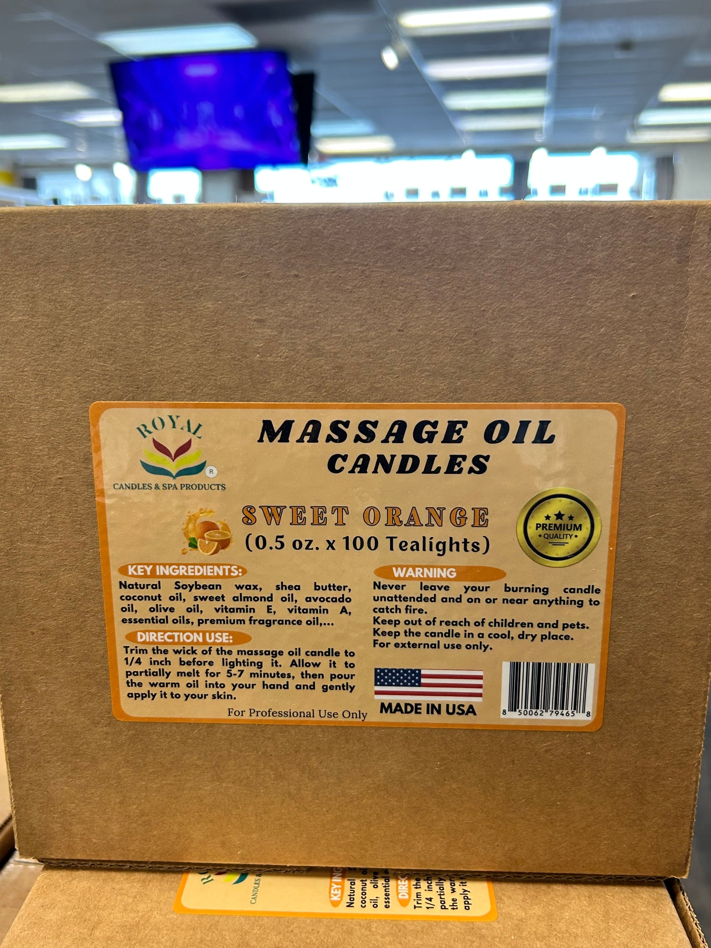 Queen - Massage Oil 0.5oz SWEET ORANGE