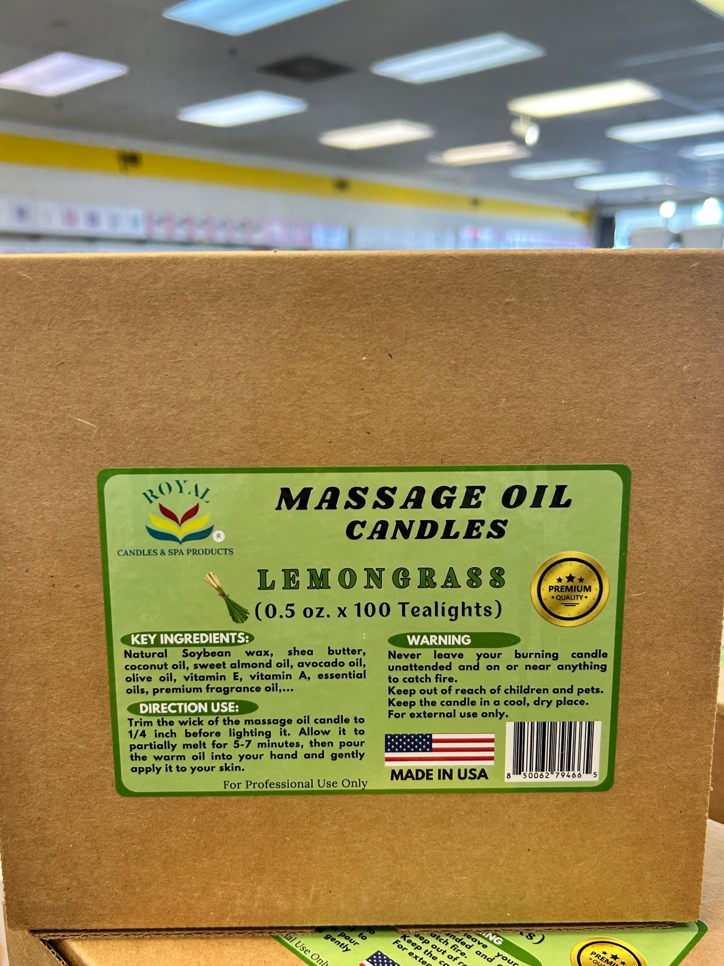 Queen - Massage Oil 0.5oz LEMONGRASS