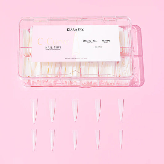 C-Curve Tip XXL - Stiletto - Natural