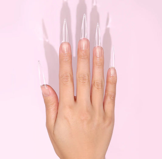C-Curve Tip XXL - Stiletto - Clear
