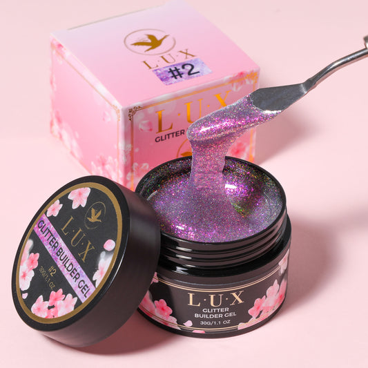 LUX Glitter Builder Gel #02