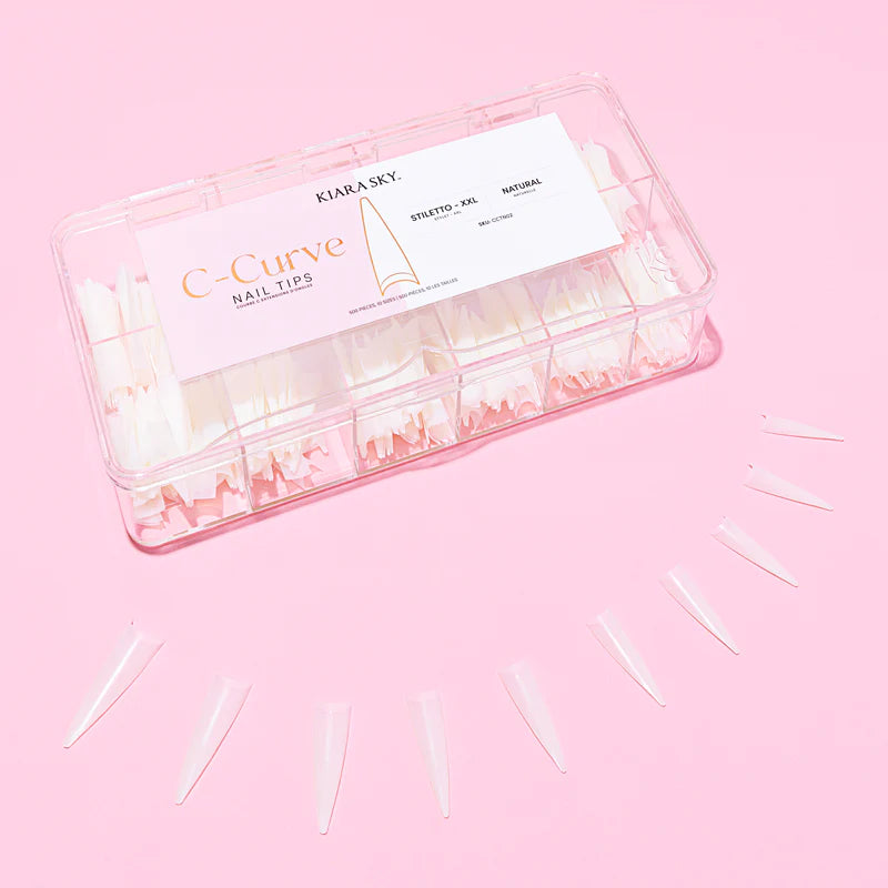 C-Curve Tip XXL - Stiletto - Natural