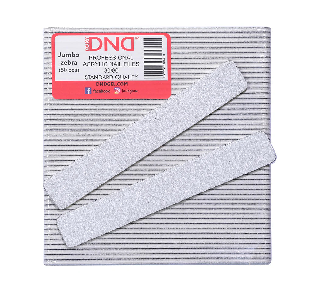 NAIL FILE JUMBO SQUARE ZEBRA (80/80) JAPAN