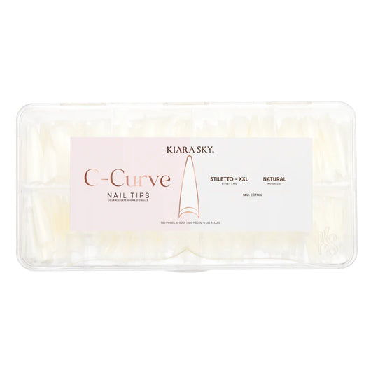 C-Curve Tip XXL - Stiletto - Natural